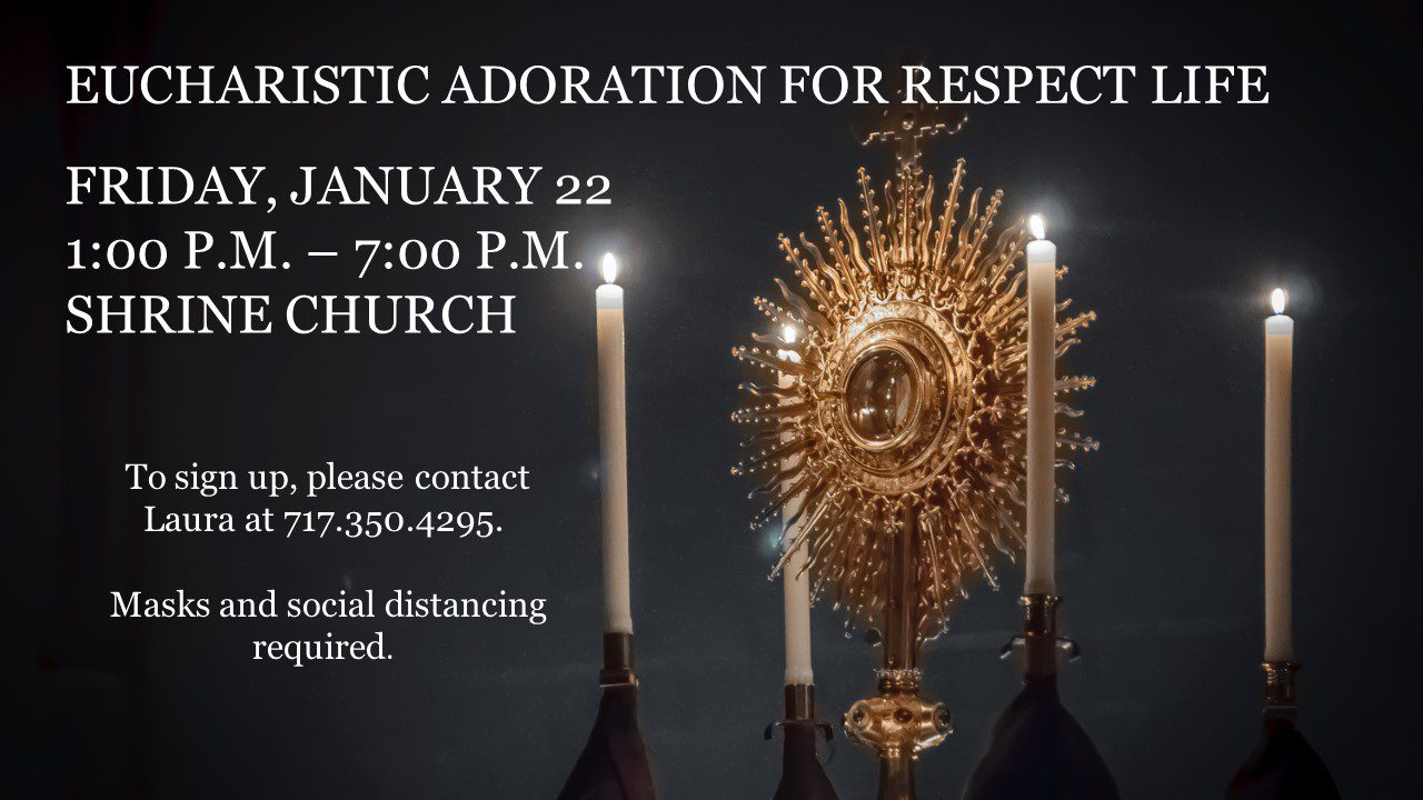 Eucharistic Adoration January 22nd – Saint Catherine Labouré Catholic ...