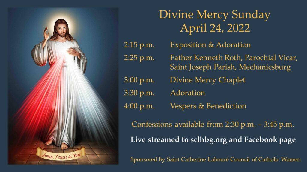 Divine Mercy Sunday Devotions – Saint Catherine Labouré Catholic Parish