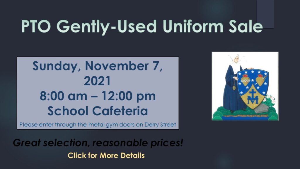 Used Uniform Sale November 2021 Saint Catherine Labouré Catholic School